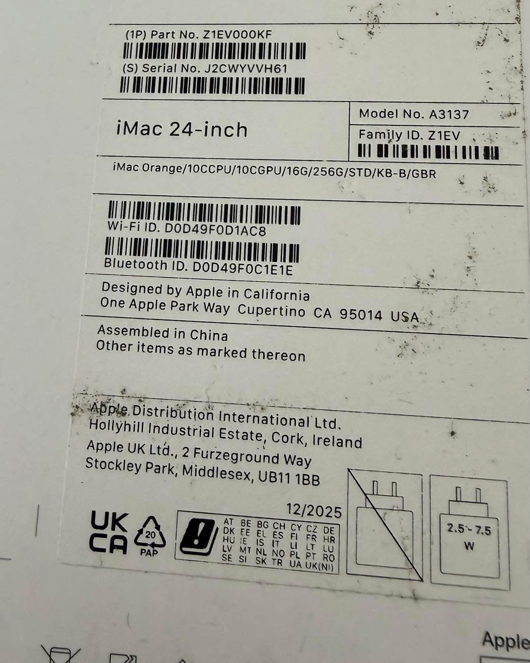 iMac M4 24” 2024 16/256