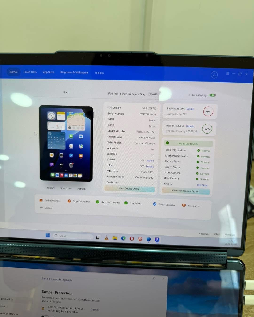 iPad Pro M1 2021 11โ 256 79%