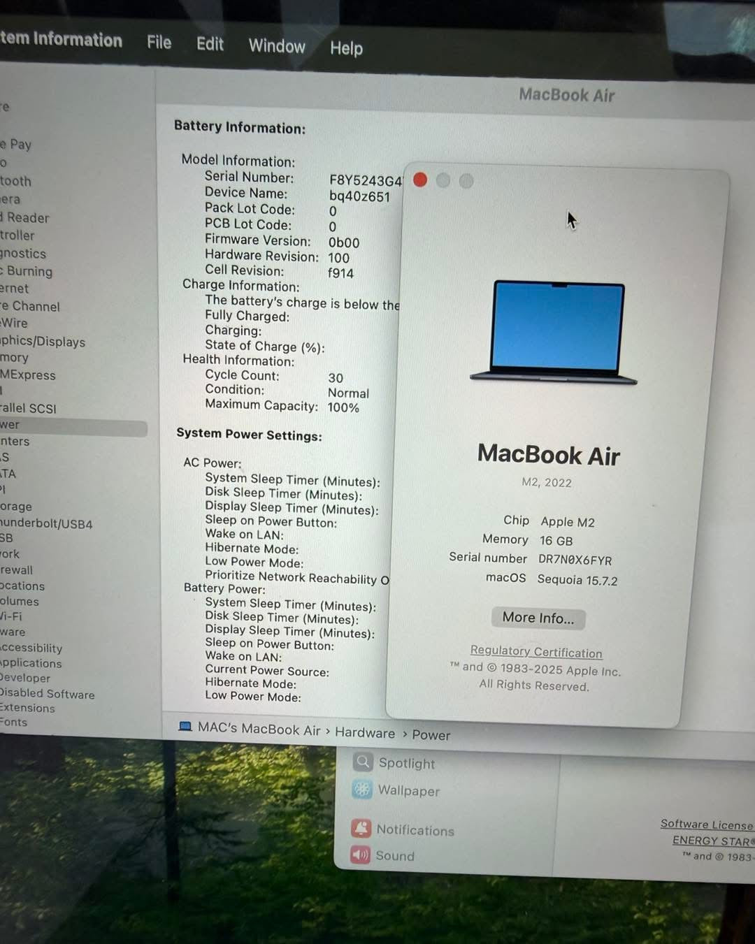 MacBook Air M2 13.6โโ 2022 16/256