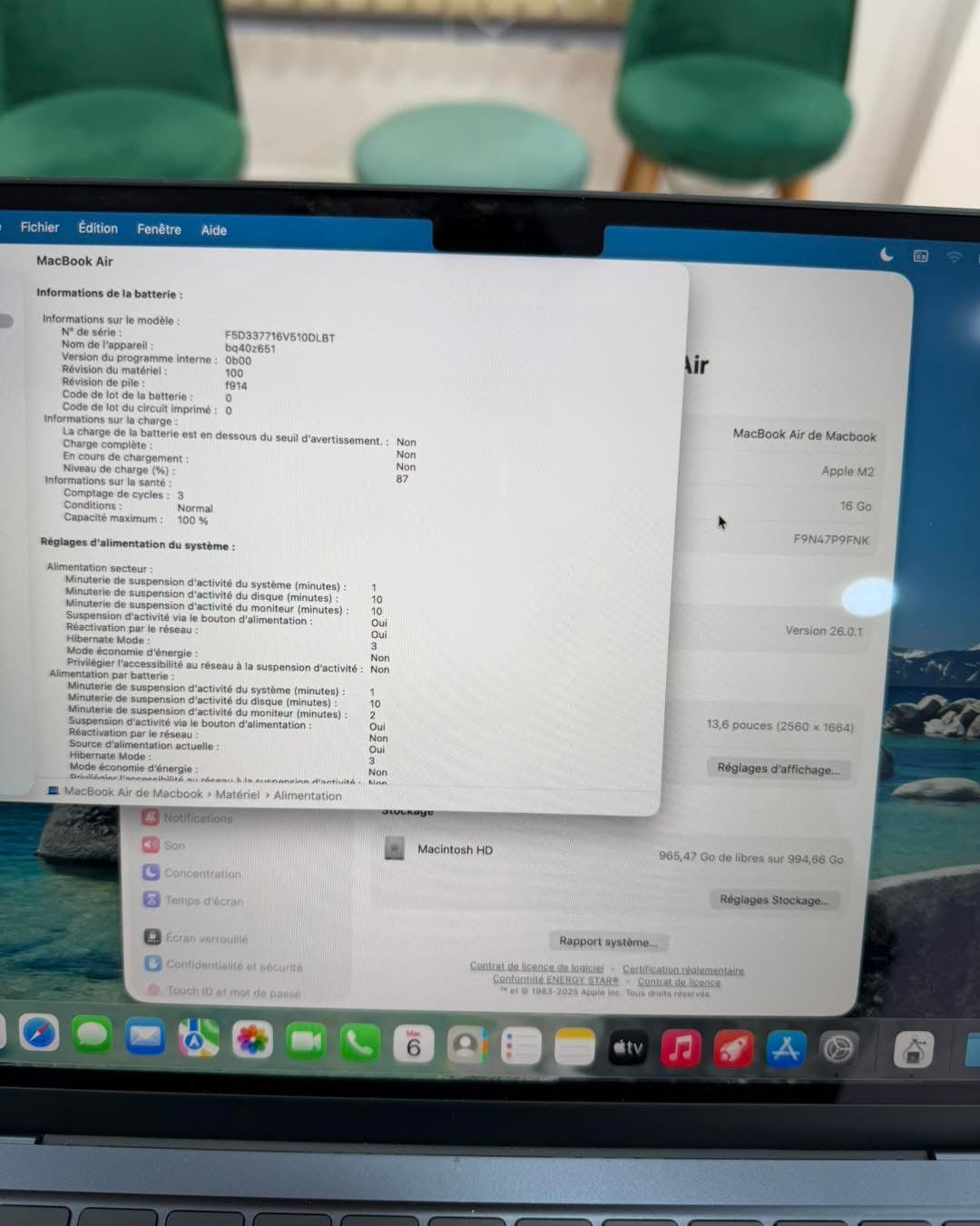 MacBook Air M2 13.6’’ 2023 16/1T