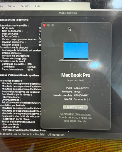 MacBook Pro M2 Pro 14” 2023 16/512