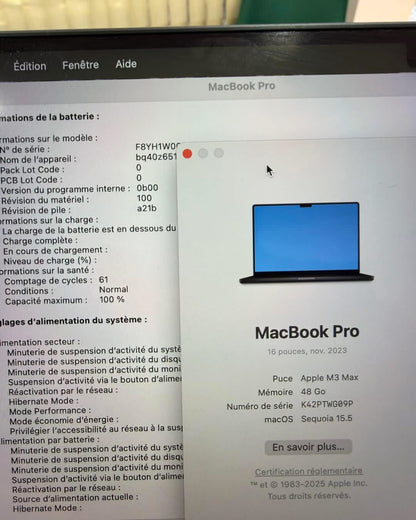 MacBook Pro M3 Max MDM 16” 48/1T