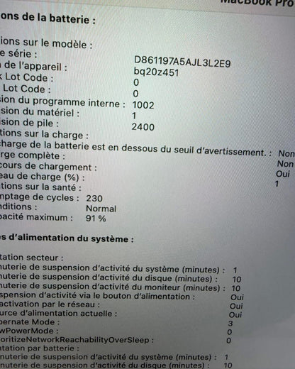 MacBook Pro M1 T-Bar 13.3’’ 2020 8/256